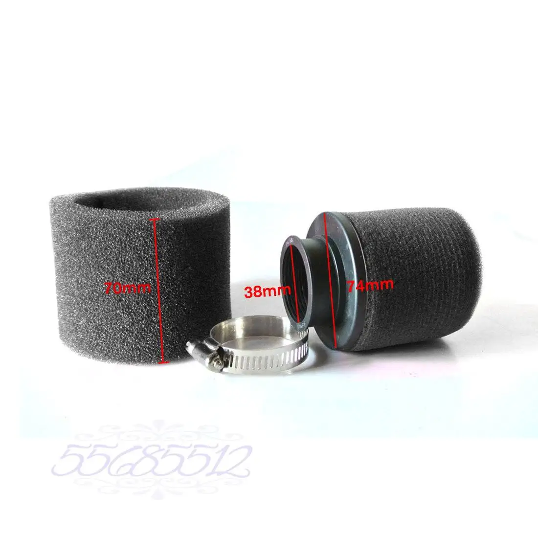 38 мм черный воздушный фильтр из пены для Pocket Pit Pro Trail Dirt Bike Mini ATV Quad|pocket bike filter|pocket air