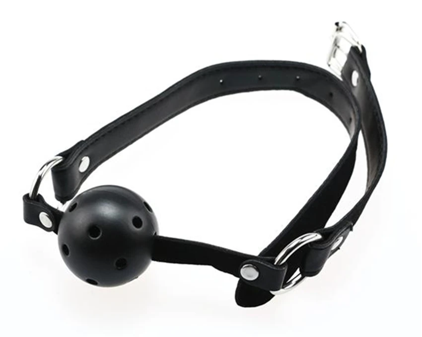 Black All Silicone Perforated Mouth Plugs Breathable Soft Mouth Ball Wire Harness Cosplay Props Womens Mens Gifts S//M//L