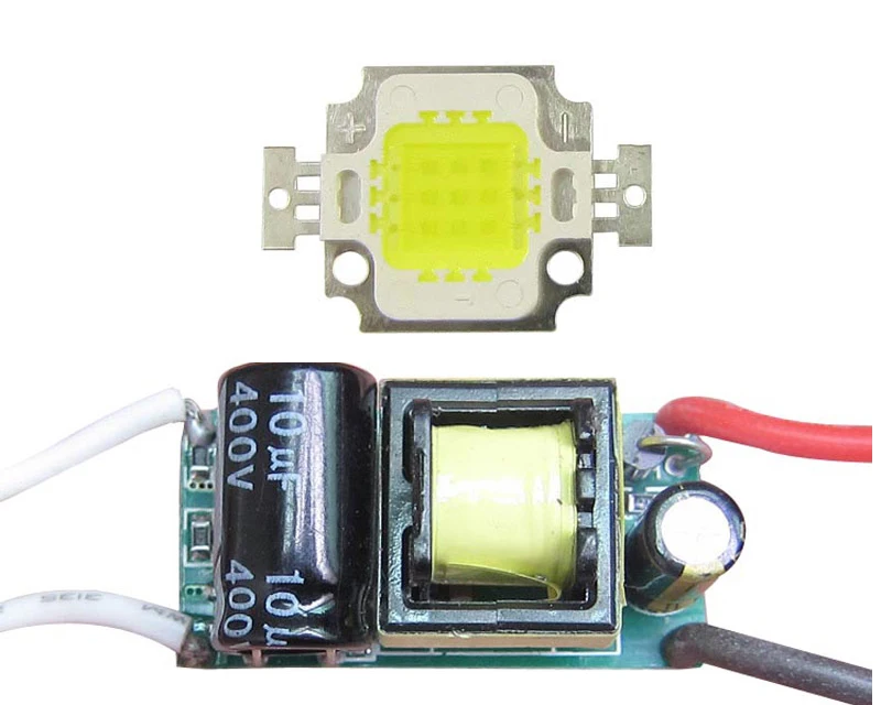 10W Square Base 60006500K Cool White SMD LED Light Parts+ input AC 85265V LED Driverin LED