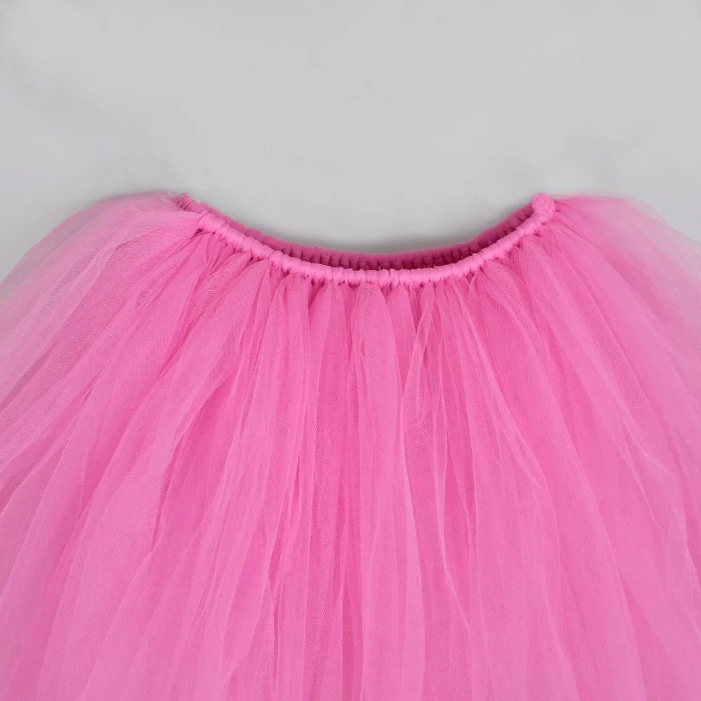 Deep Pink Adult tutu skirt Women Keen Length Fluffy Tulle Tutus Birthday Party Costume Mother and Daughter Photo Prop Skirt