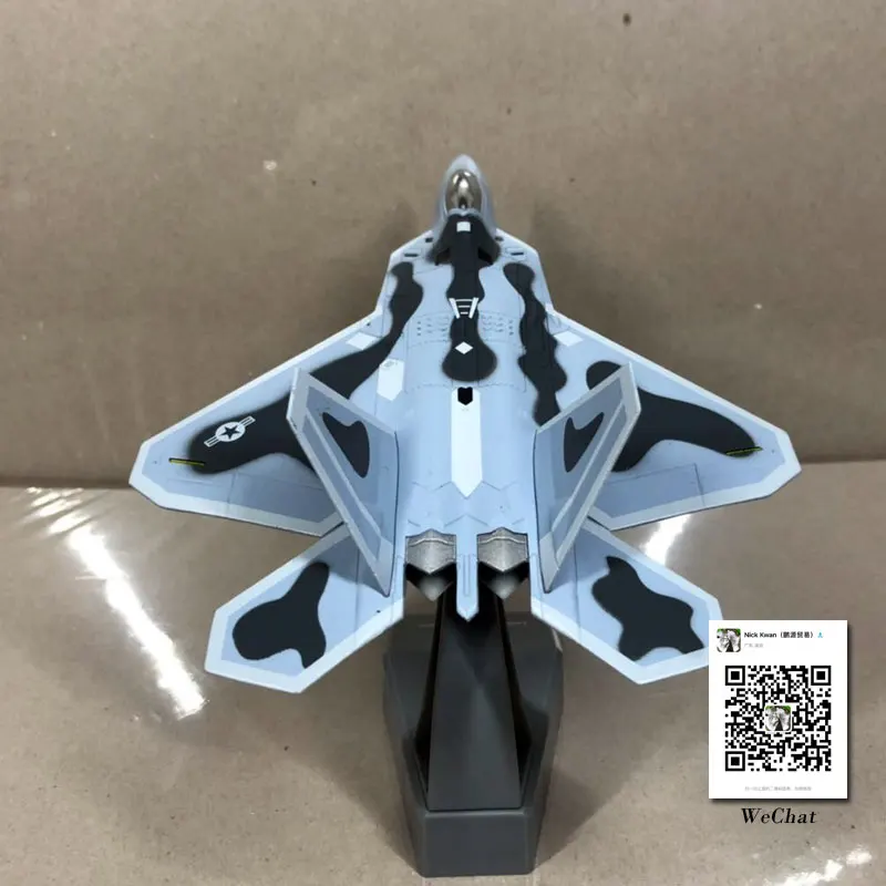 AMER 1/100 масштаб военная модель игрушки USAF F-22 Raptor Stealth Fighter литой металлический самолет модель игрушки для сбора/подарка