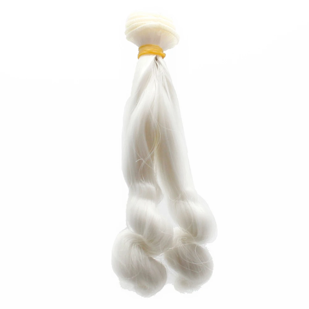 Fashion 15100cm DIY Mini Tresses Doll Wig High-Temperature Material Straight Hair Wig For BJD High-Temperature Doll Accessories (4)