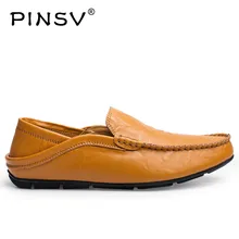 PINSV/мужские лоферы; повседневная кожаная обувь; мужские лоферы; кроссовки; мужская обувь больших размеров 37-46; Sapato Masculino