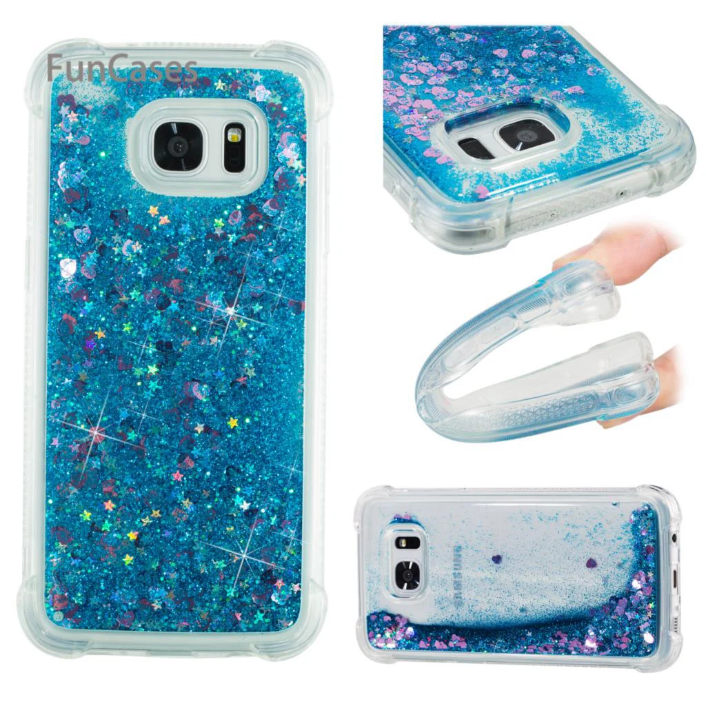 Блестящий чехол для samsung S7 Edge мягкий телефона из ТПУ Caso Quotes сообщения Etui Galaxy