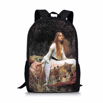 

Children School Bags Monet Van Gogh Famous oil Painting for Teen Boy Girls Students Pencil Bag Women Men Backpack Drop Shipping