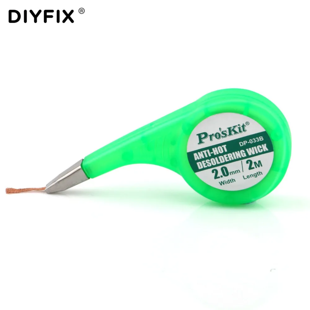 Фитиль для удаления припоя DIYFIX медная оплетка ремонта печатных плат BGA 1 шт. |