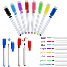 5pcs Magnetic Whiteboard Marker Pen White Board Pen Erasable Fine Nib Pen with Eraser Rubber Magnetic Pen Brush Fridge Magnets 5pcs Magnetic Whiteboard Marker Pen White Board Pen Erasable Fine Nib Pen with Eraser Rubber Magnetic Pen Brush Fridge Magnets