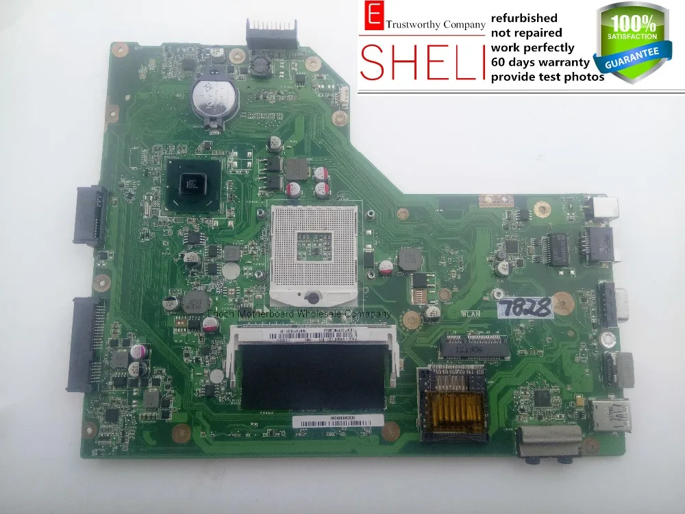 

K54C motherboard for asus laptop 4GB RAM REV:2.1 full tested working perfecly intel HD graphic chip,SHELI store