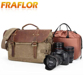 

Digital Camera DSLR Retro Vintage Waterproof Batik Canvas Massenger Bag Shoulder Case Bags SLR Handbags for Canon Nikon Sony