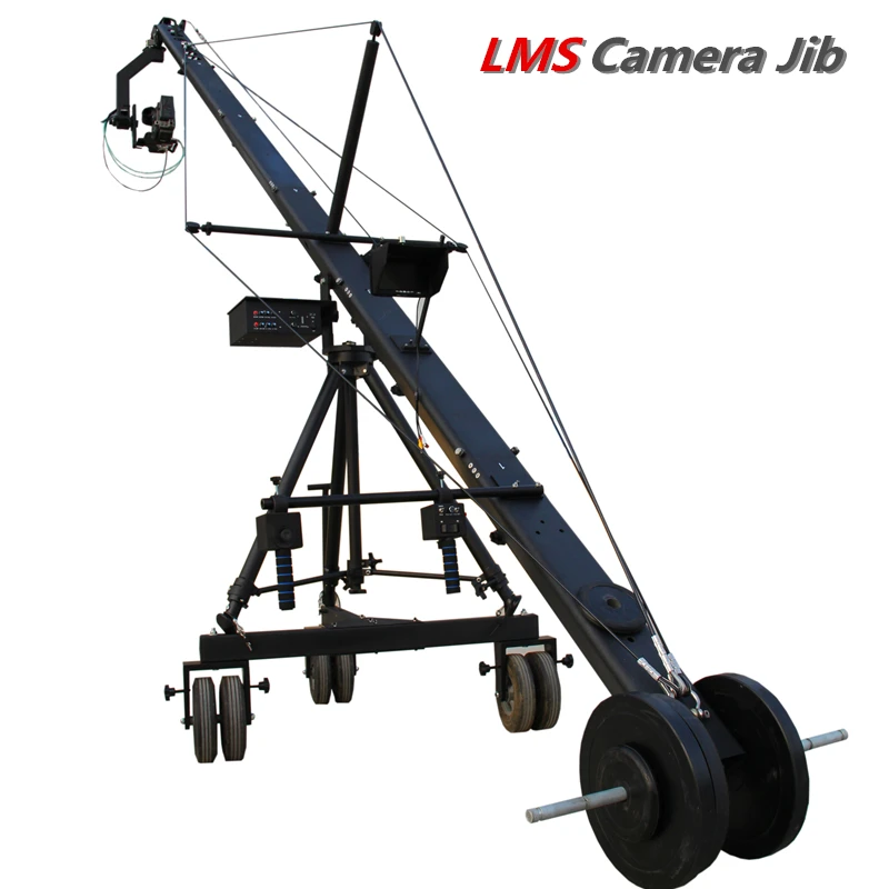 Broadcasting camera dv 8M jimmy jib crane for sale with motorized dutch