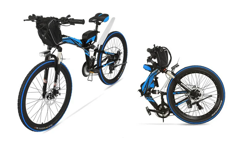 Top 21 Inch Speeds, 24, 36, 48 V, 240 W, High Carbon Steel Frame, Foldable Electric Bike, Suspension, Brake Disc. And Bicycle 28