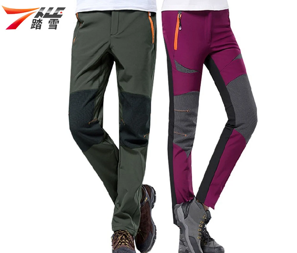 

Men Women Outdoor Hiking Pants Elastic Quick Dry Softshell Trousers Riding Mountaineering Camping Trousers Hiking Trekking Pants