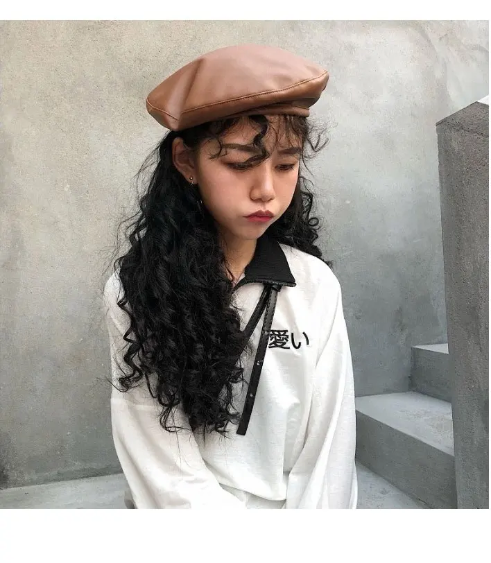beret hats for women leather berets for women Autumn Winter beret women berets caps for women (10)