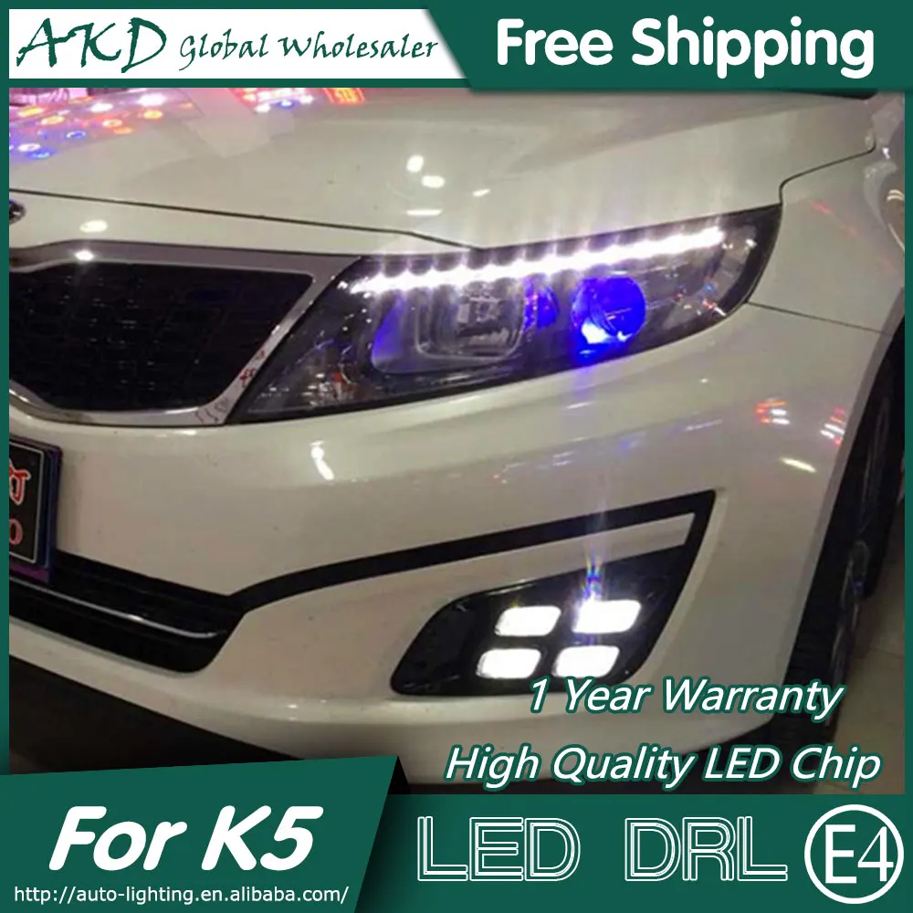 

AKD Car Styling for Kia K5 DRL 2014-2015 New Optima LED DRL Korea Design LED Running Light Fog Light Parking Accessories
