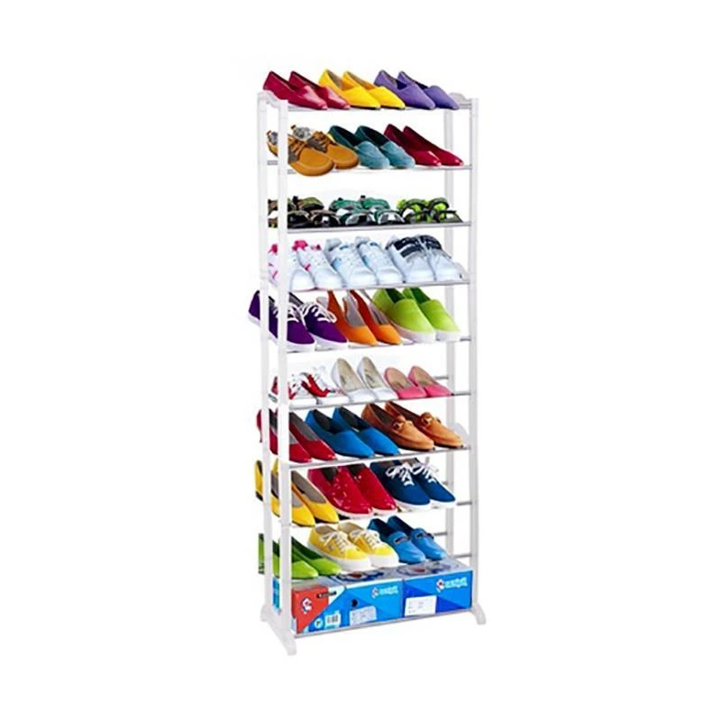 2016 New Standing 10 Tier Shoe Shelf Rack Organizer Space Saving Shoe