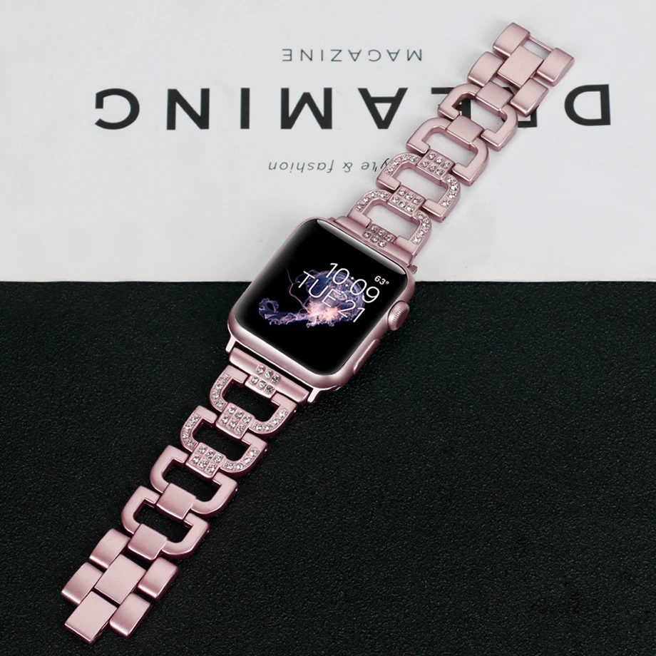38/42 мм Apple Watch на группа Нержавеющая сталь для Мужской замена наручные часы