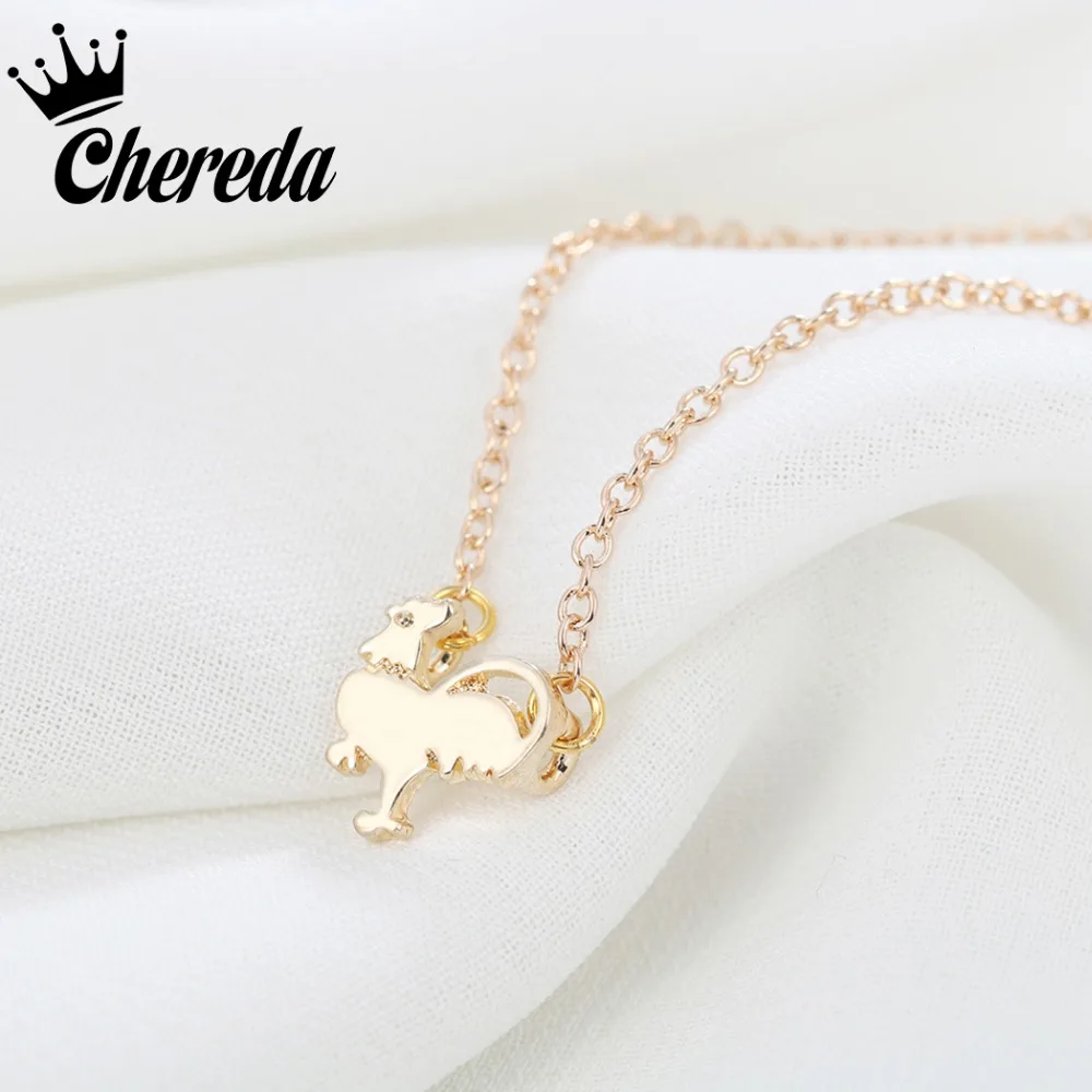 

Chereda Cute Animal Tiny Cock Gold Chain Necklace for Women Cock necklace on the neck chain Bijoux Collares Mujer