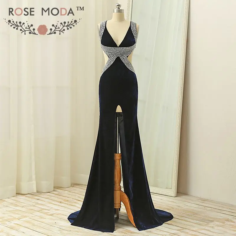 Haven navy velvet v neck dress code leggings