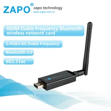ZAPO 600 Мбит/С Беспроводная сетевая карта 802.11ac Адаптер wifi Bluetooth 4.0 usb wi-fi получатель Двухдиапазонный wi-fi dongle lan Adaptador
