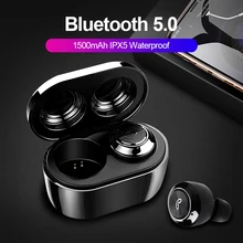 TWS Bluetooth 5.0 Earphone Wireless Headphone True Wireless Stereo Earbuds Sports Handsfree Waterproof With Charging box