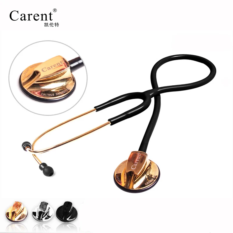 CARENT Professional stethoscope Dual Medical silverback stainless steel Stethoscope for Doctor nurse Fetal Heart Rate