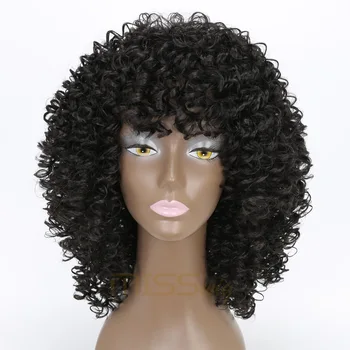MISS WIG 20Inches Black Long Afro Kinky Curly Short Wig For Black Women 300g Afro Wig Synthetic Wigs African Hairstyle
MISS WIG 20Inches Black Long Afro Kinky Curly Short Wig For Black Women 300g Afro Wig Synthetic Wigs African Hairstyle