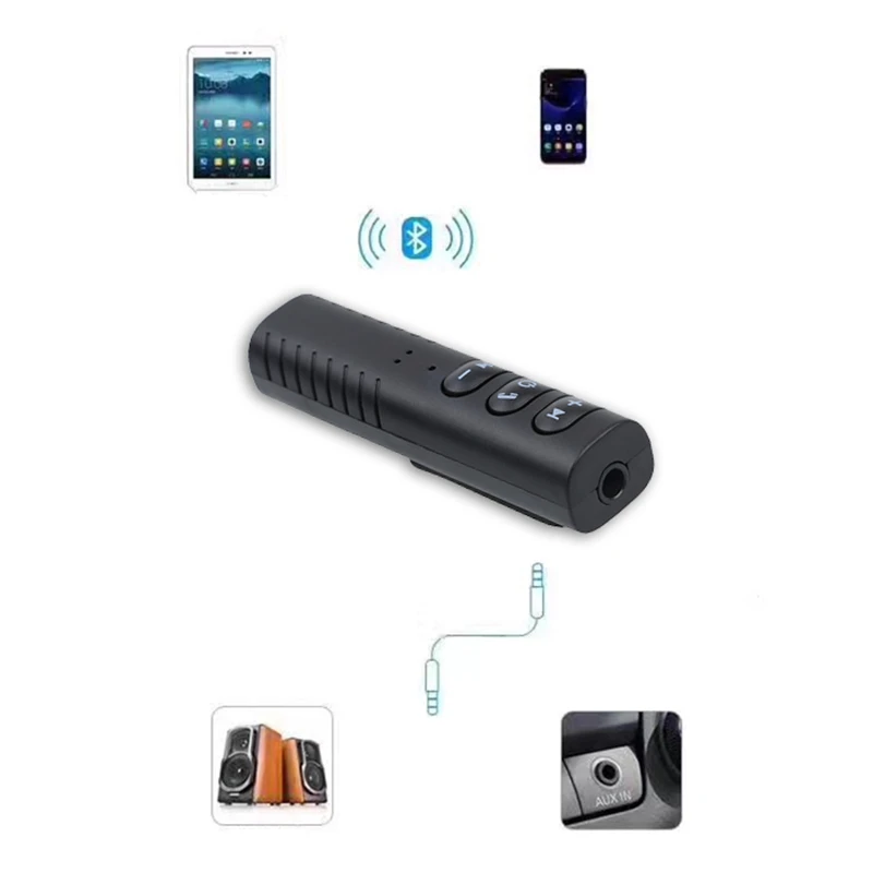 

kebidumei Sports Wireless Bluetooth Headphones Receiver Speaker Adapter Earphone Audio Speakers With Mic For 3.5mm Headphones