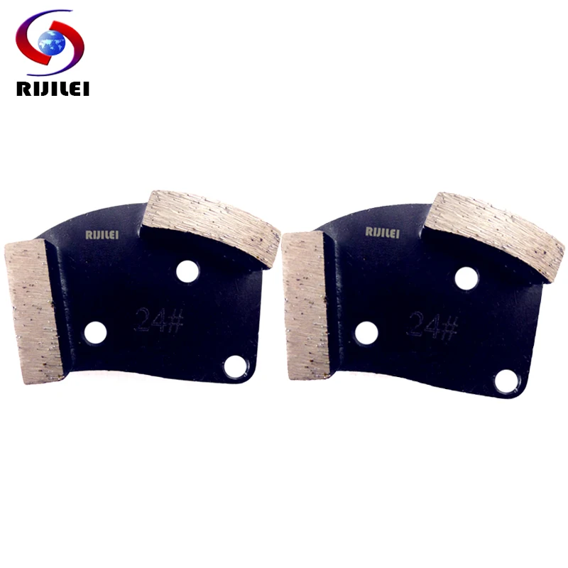 RIJILEI 12PCS/Set Diamonds Grinding disk for Concrete floor Diamond Grinding Shoes for Stone Metal grinding pads A60B