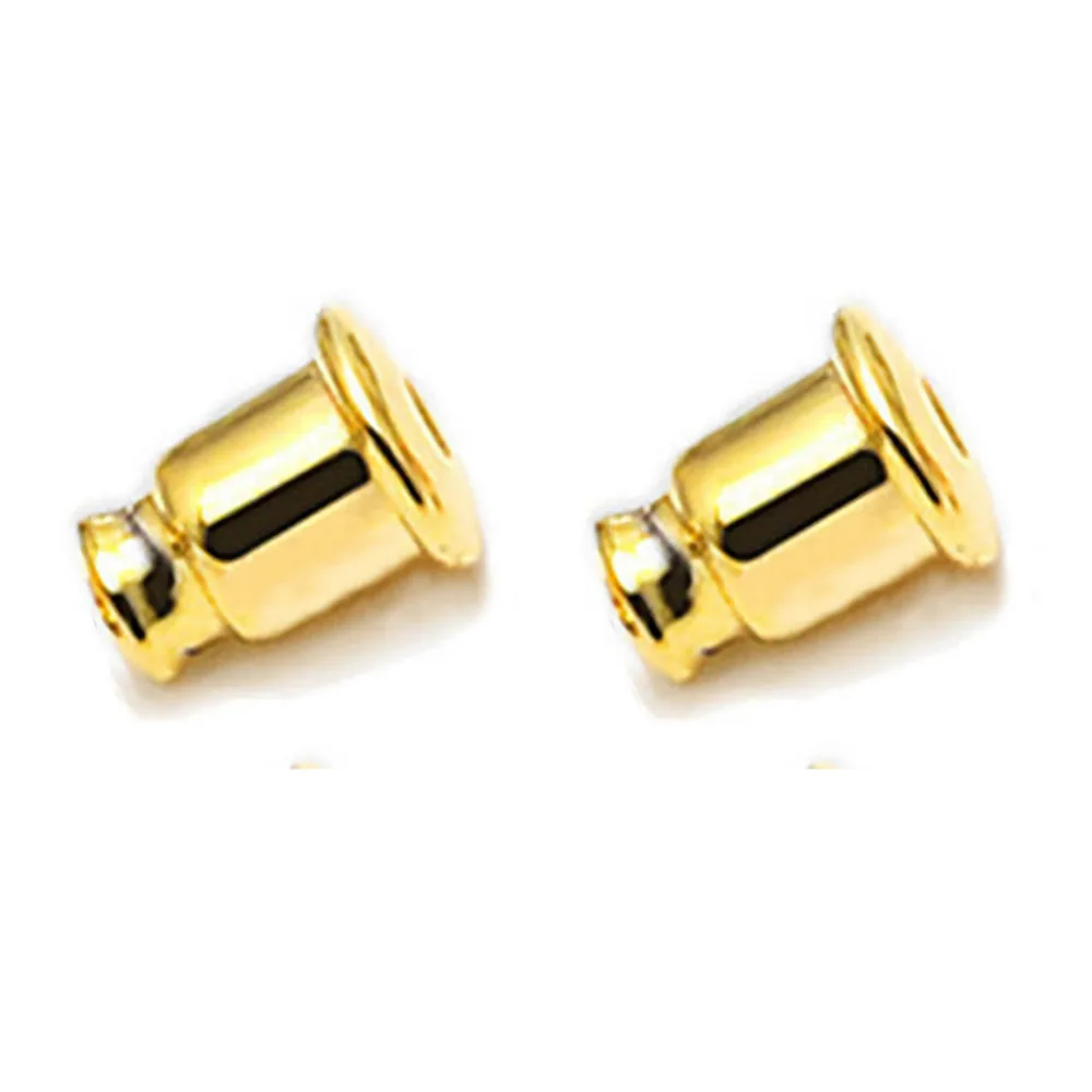 

Earring Clasps Bullet Shape Fashion Backfindings Gold Color Post White&Rose Gold Fasteners Straight Design 10 Pairs per Lot
