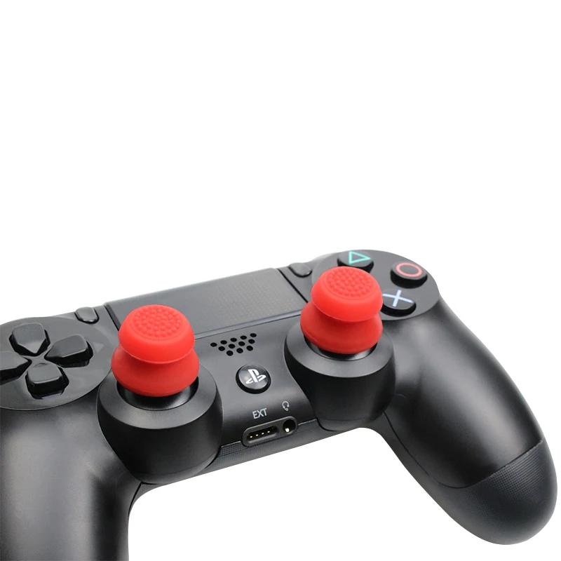 2 шт Силиконовые аналоговые рукоятки Thumbstick Extra Cover High enhancations Thumb Sticks для Dualshock 4 PS4 Pro Slim контроллер