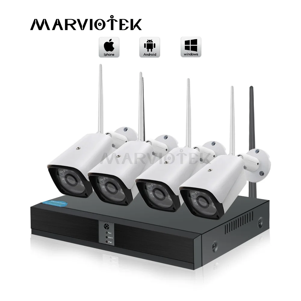 CCTV camera System 4CH Wireless Outdoor home camera security system wifi cameras set Video Surveillance ip camera wifi NVR Kits