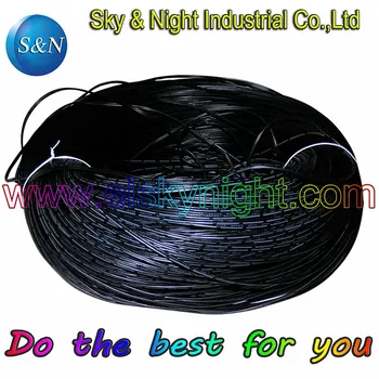 

100m/lot, double black Tinned copper PVC insulated Electronic cable wire extension cord strip cable with Free shipping