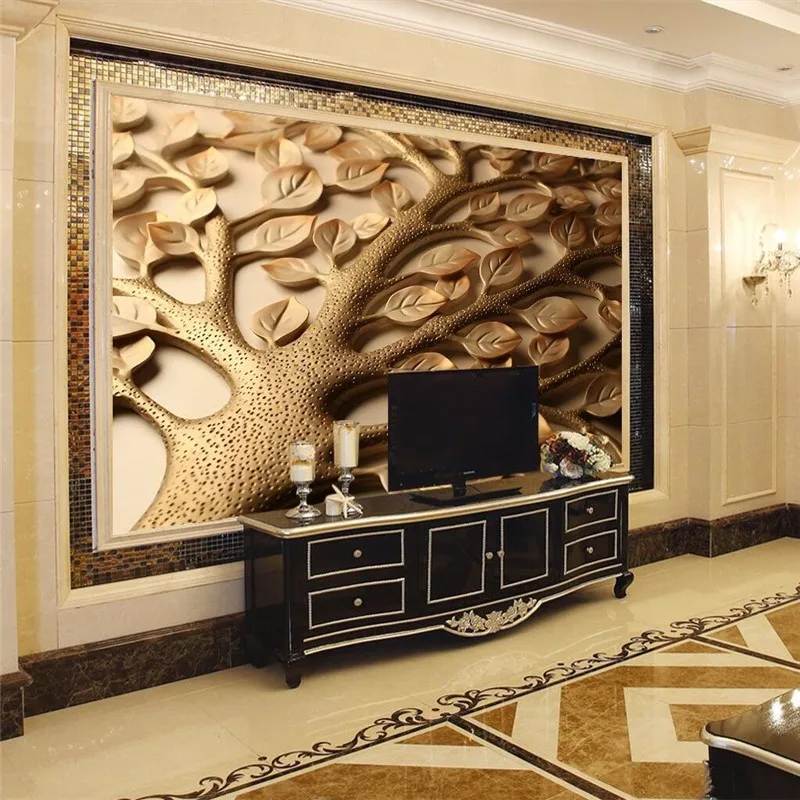 Custom-3d-mural-wall-paper-Personalized-romantic-minimalist-living-room-bedroom-TV-backdrop-leaves-photo-wallpaper (2)
