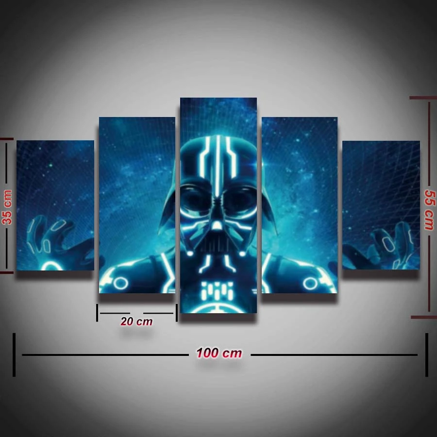 Print Star Wars Darth Vader Picture Painting On Canvas Art Wall Home Decor For Baby Kids Children Room Living Room Poster Frame Paintings On Canvas Poster Framedarth Vader Painting Aliexpress