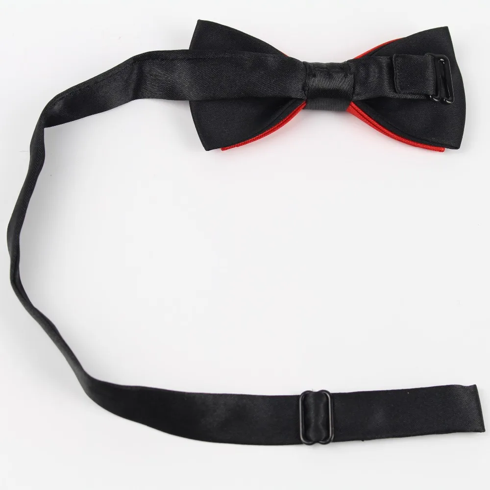 Bowties Kid Suit Neckwear Baby Boys Girls Adjustable Solid Color Two Tone