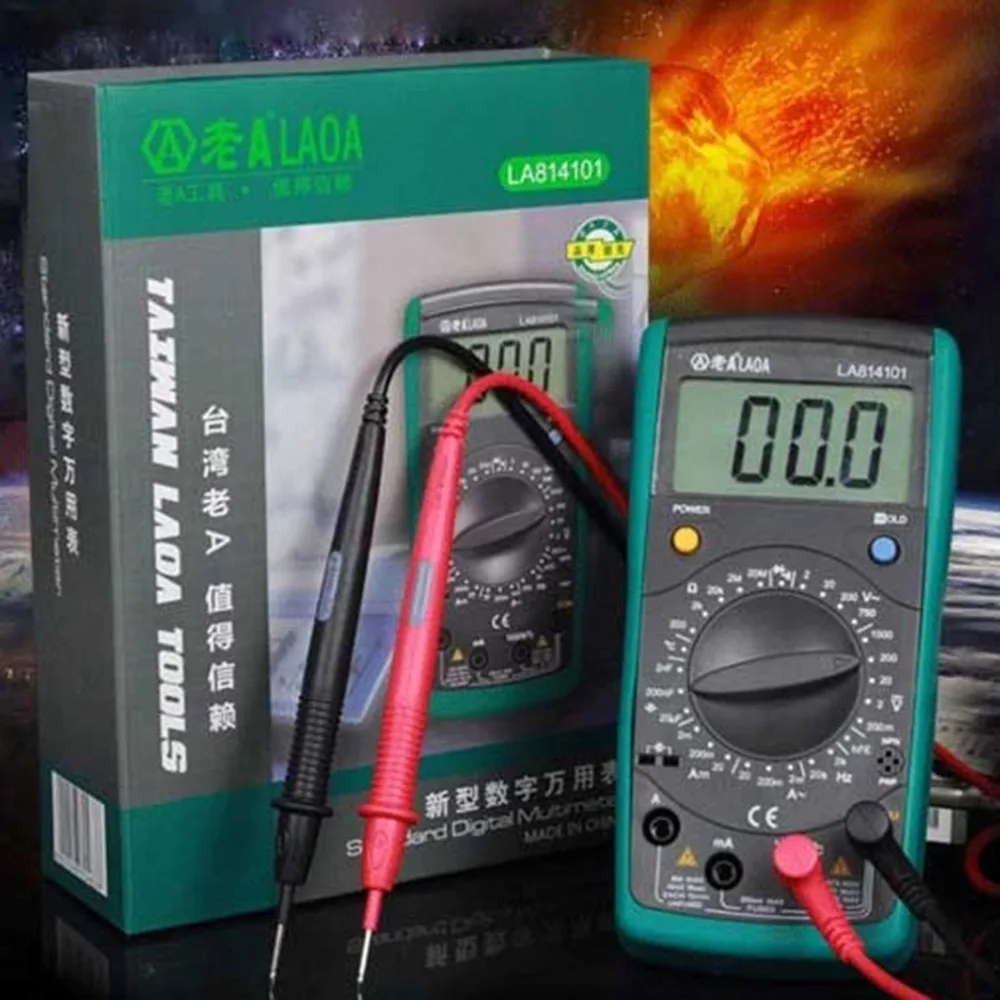 LAOA LA814101 Цифровой мультиметр Multimetro Amp Вольт Ом метр амперметр AC/DC Напряжение Ток