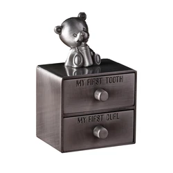 Baby Bear Shape Zinc Alloy Milk Teeth Umbilical Cord Box Tooth Organizer for Kids Drawer Design Collection Memorial Box Z752 Baby Bear Shape Zinc Alloy Milk Teeth Umbilical Cord Box Tooth Organizer for Kids Drawer Design Collection Memorial Box Z752