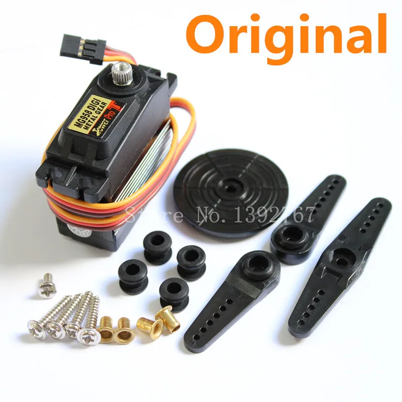 

Original Tower Pro MG958 Digital Servo High Torque 15kg Standard 7075 Alloy Gear Auto RC Buggy Schiff Baja