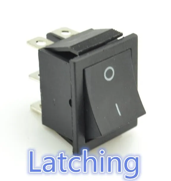 9 шт. кулисный переключатель питания 6 контактов с светильник - Цвет: 9pcs latching black