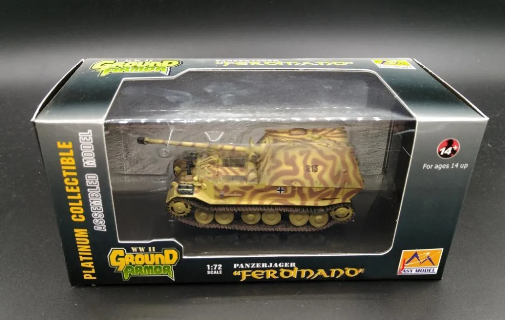 1:72 1943 Курская немецкая модель тяжелого танка Ferdinand ручная работа коллекция 36225