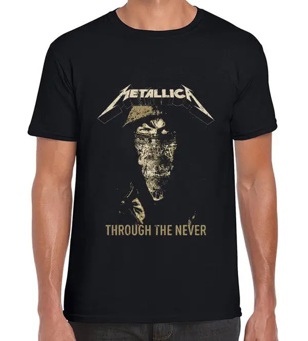 Metallica Through The Never Logo Black Tumblr Tee T Shirt Unisex Men ...