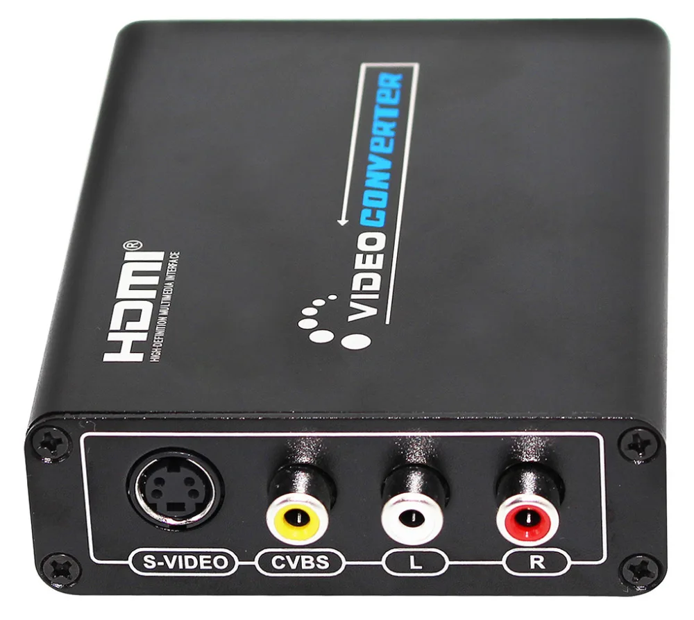 

2Pcs/Lot HDMI to Composite / AV S-Video Converter RCA CVBS/L/R Video Converter Adapter PAL / NTSC CVBS / S-Video Switch 1080P