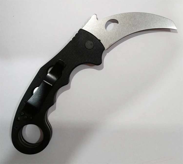 Горячая Распродажа складной нож Karambit 440 Лезвие G10 Ручка для тренировок на открытом воздухе Когти для кемпинга охоты спасательные ножи для выживания EDC ручные инструменты