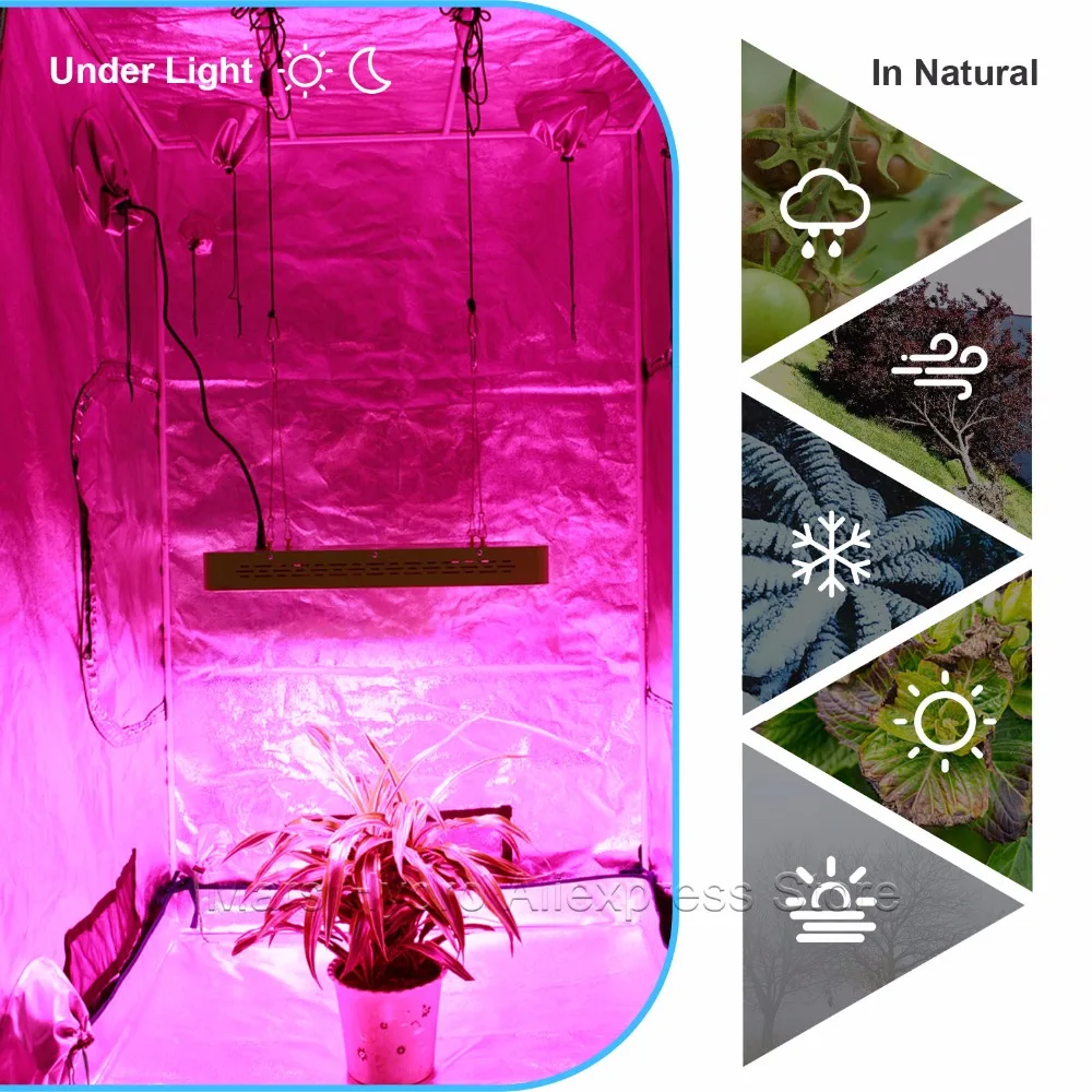 Mars Hydro полный спектр отражатель 1000 W растет свет и 1680D 120*120*200 см Крытый расти палатка хижине