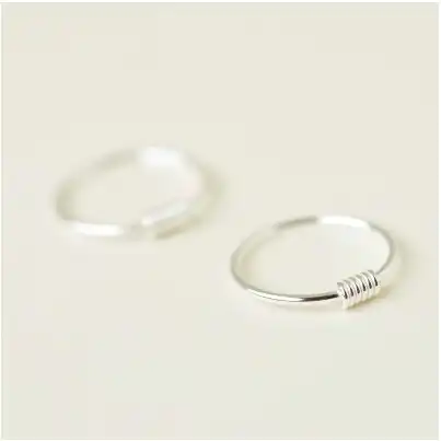 Серьги из стерлингового серебра 925 пробы шуруп с кольцом мода