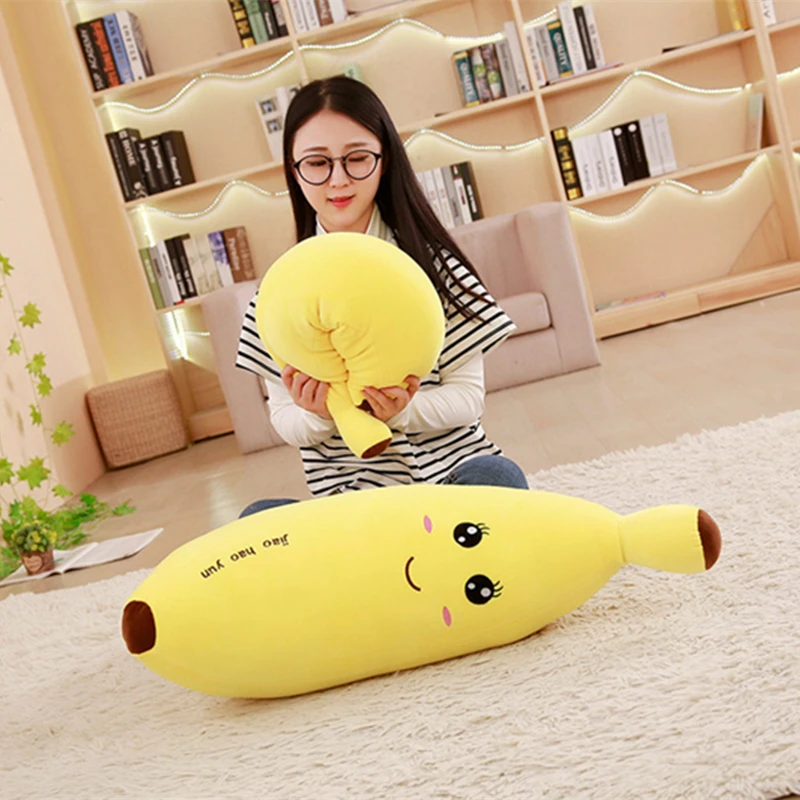 MIAOOWA 1PC 60CM Kawaii Banana Stuffed Soft Pillow Baby Simulation Banana Cushion Toy Doll Kid Children Toy Cute Birthday Gifts MIAOOWA 1PC 60CM Kawaii Banana Stuffed Soft Pillow Baby Simulation Banana Cushion Toy Doll Kid Children Toy Cute Birthday Gifts