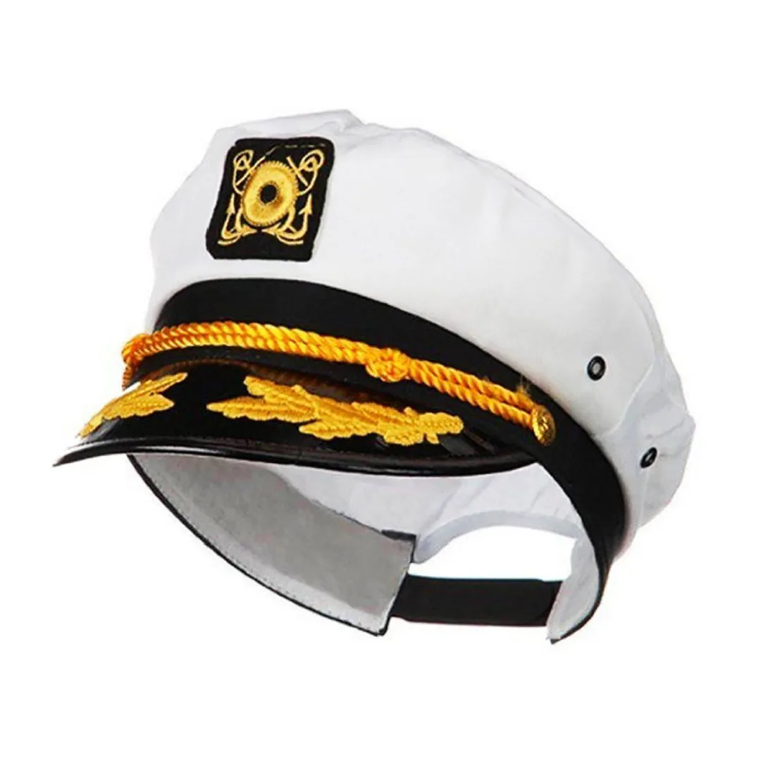 Unisex Men Women Sailor Hat Officer Stag Night Nautical Fancy Dress Captain Cap