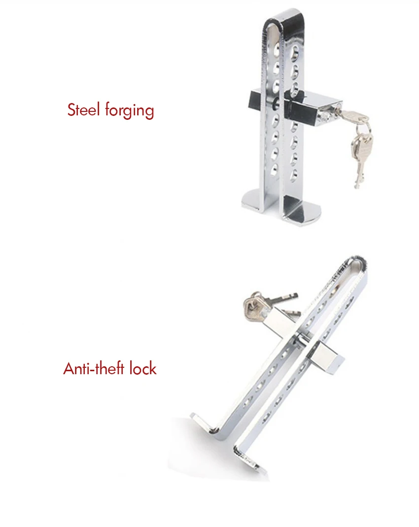 1 комплект универсальный авто 8 отверстий замок безопасности педали с ключами Анти-Вор устройство из нержавеющей стали замок сцепления автомобильный тормоз замок безопасности