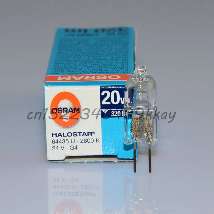 

OSRAM HALOSTAR 64435U 24V20W halogen lamp,64435 U24V 20W 2800K G4 bulb