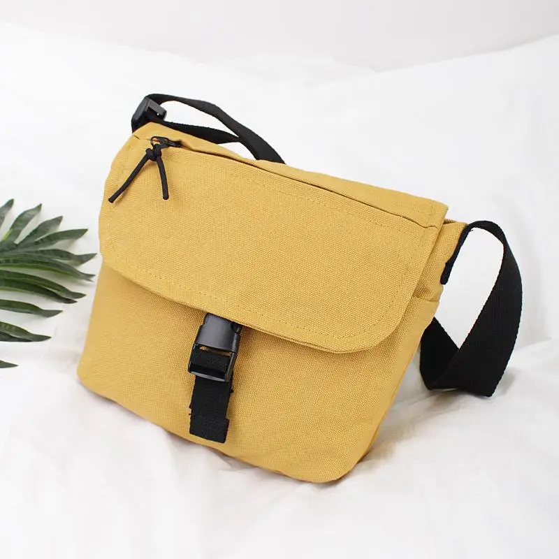 Японская и Южная Корея Harajuku стильная Холщовая Сумка Ins Студенческая сумка-мессенджер Повседневная модная Многоцелевая сумка через плечо - Цвет: Цвет: желтый